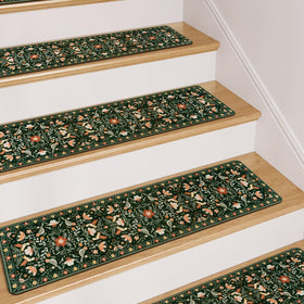 OJIA Floral Stair Treads come in a 15-piece set