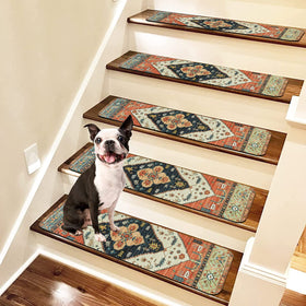 OJIA indoor stair runner keeps steps safe for kids and pets