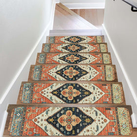OJIA non-slip stair treads on wooden stairs improve grip for families