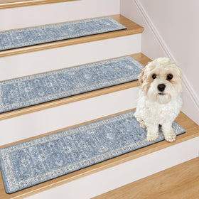 OJIA stair treads resist hair and dust during cleaning