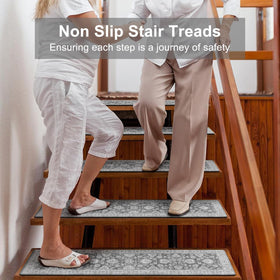 OJIA stair treads protect stair paint and wood from wear.