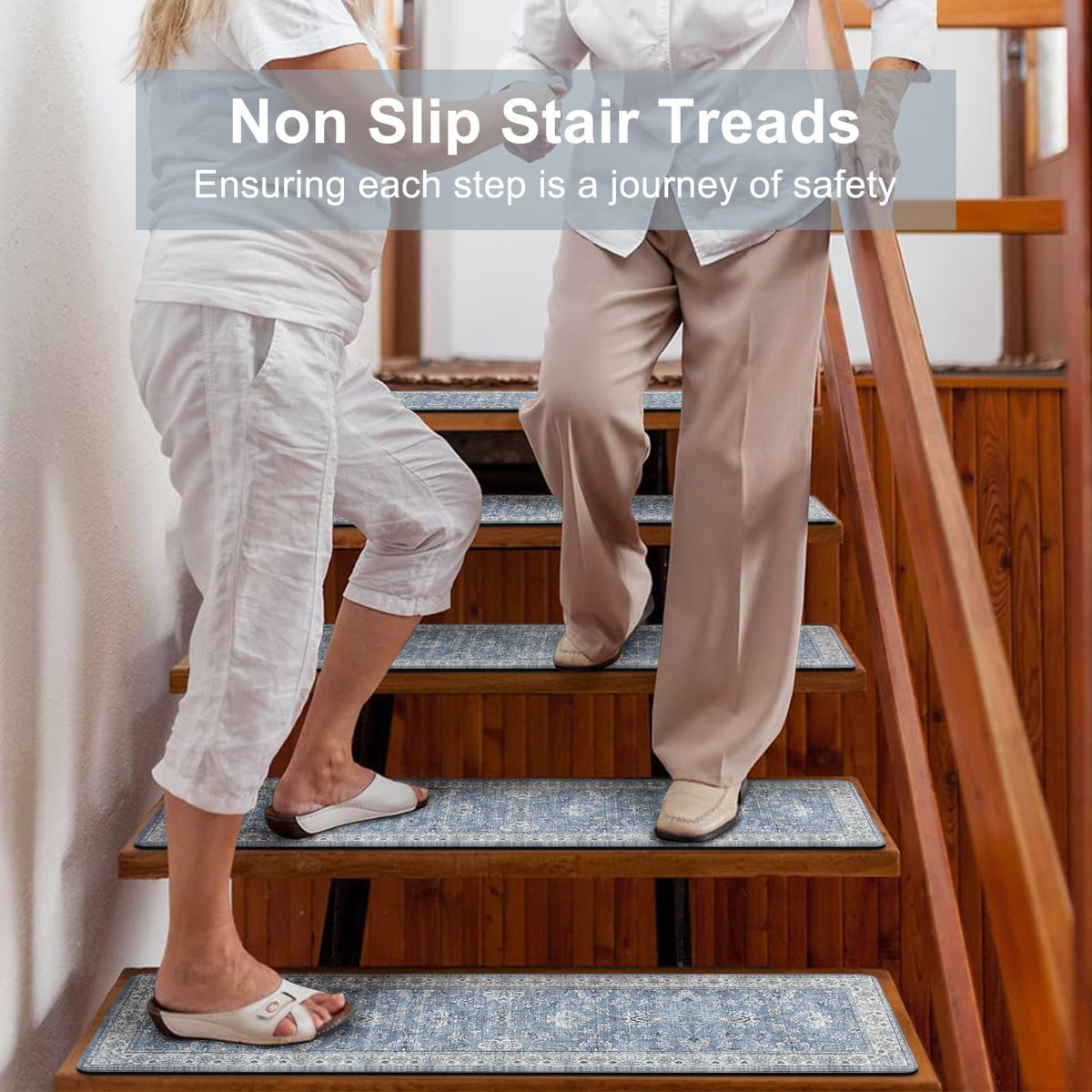 OJIA stair treads 0.16 inch thick cushion reduces noise