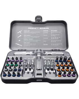 OK DIAMOND 42-in-1 ratchet set in a compact case for quick organization
