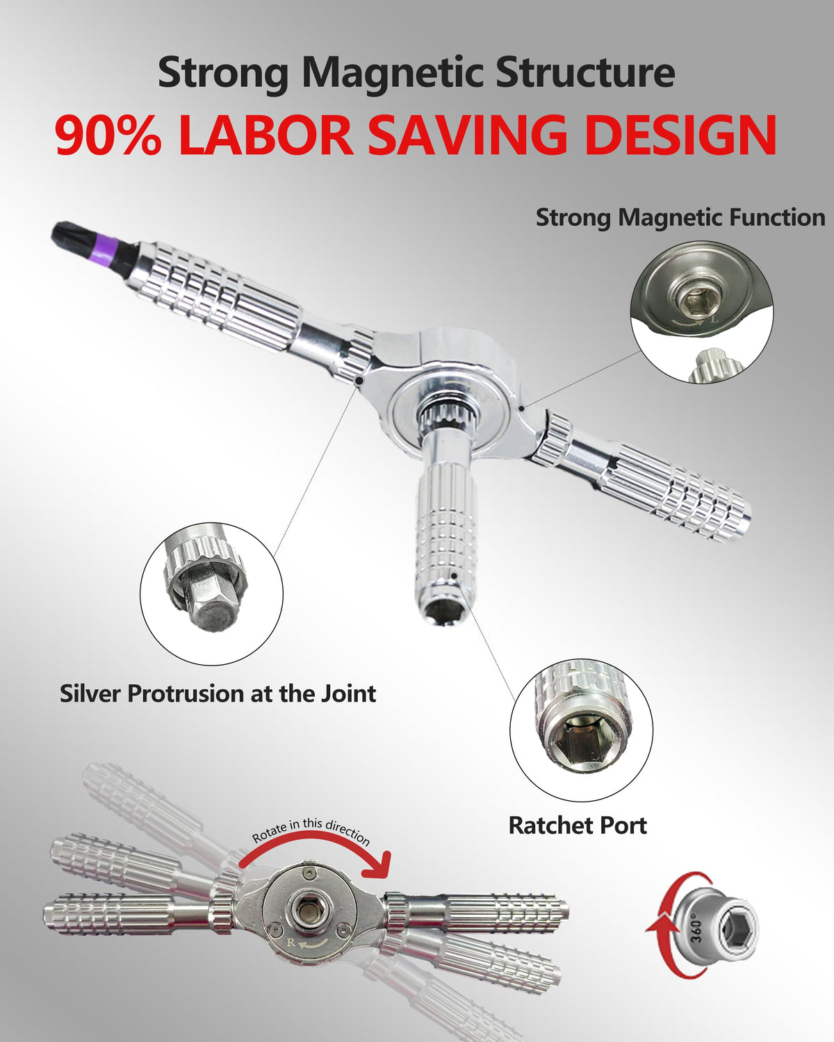 Six long bits and thirty-two short bits for versatile repairs