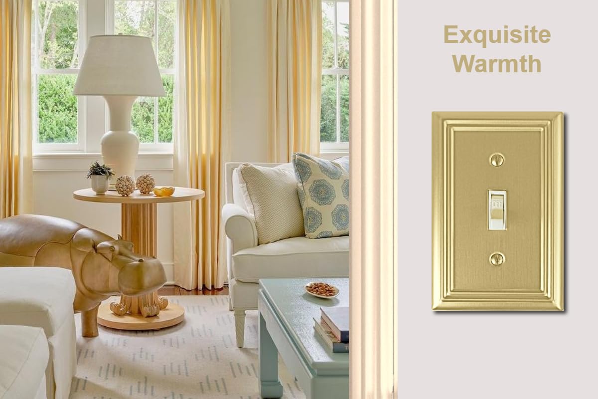 Screws included for quick, clean installation of the OKAWYC wall plate.