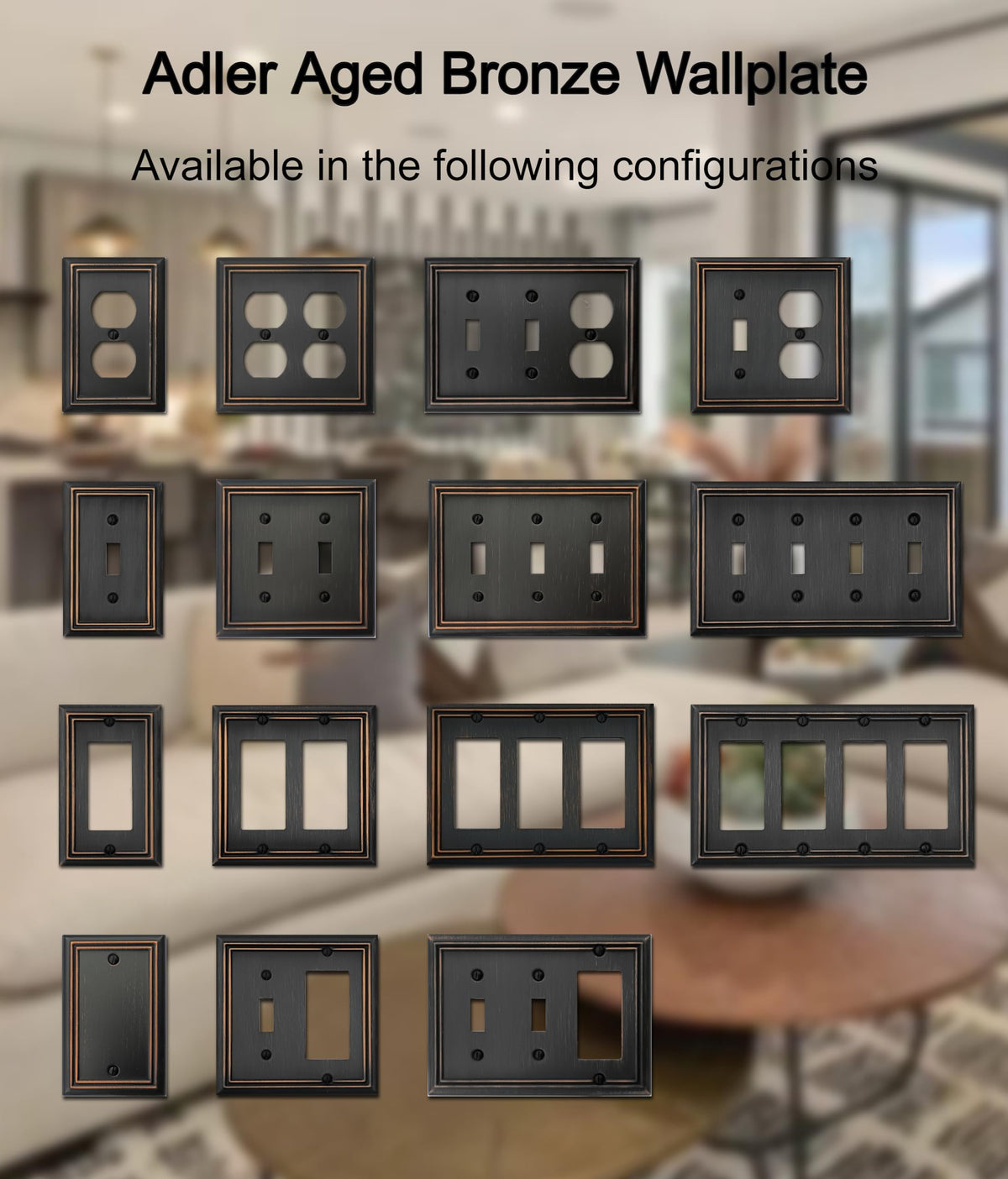 OKAWYC Adler decorative wall plate enhances kitchen and bathroom detailing.