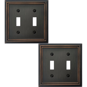 OKAWYC Adler wall plate close-up with aged bronze finish enhances vintage-style interiors.