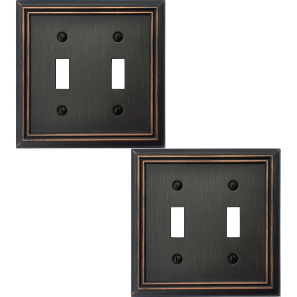 OKAWYC Adler wall plate close-up with aged bronze finish enhances vintage-style interiors.