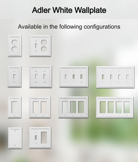 OKAWYC Adler two-gang plate complements kitchen or bathroom interiors