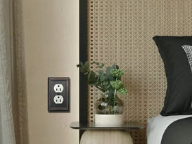 OKAWYC Adler wall plate suits kitchen and bathroom spaces for a refined look.