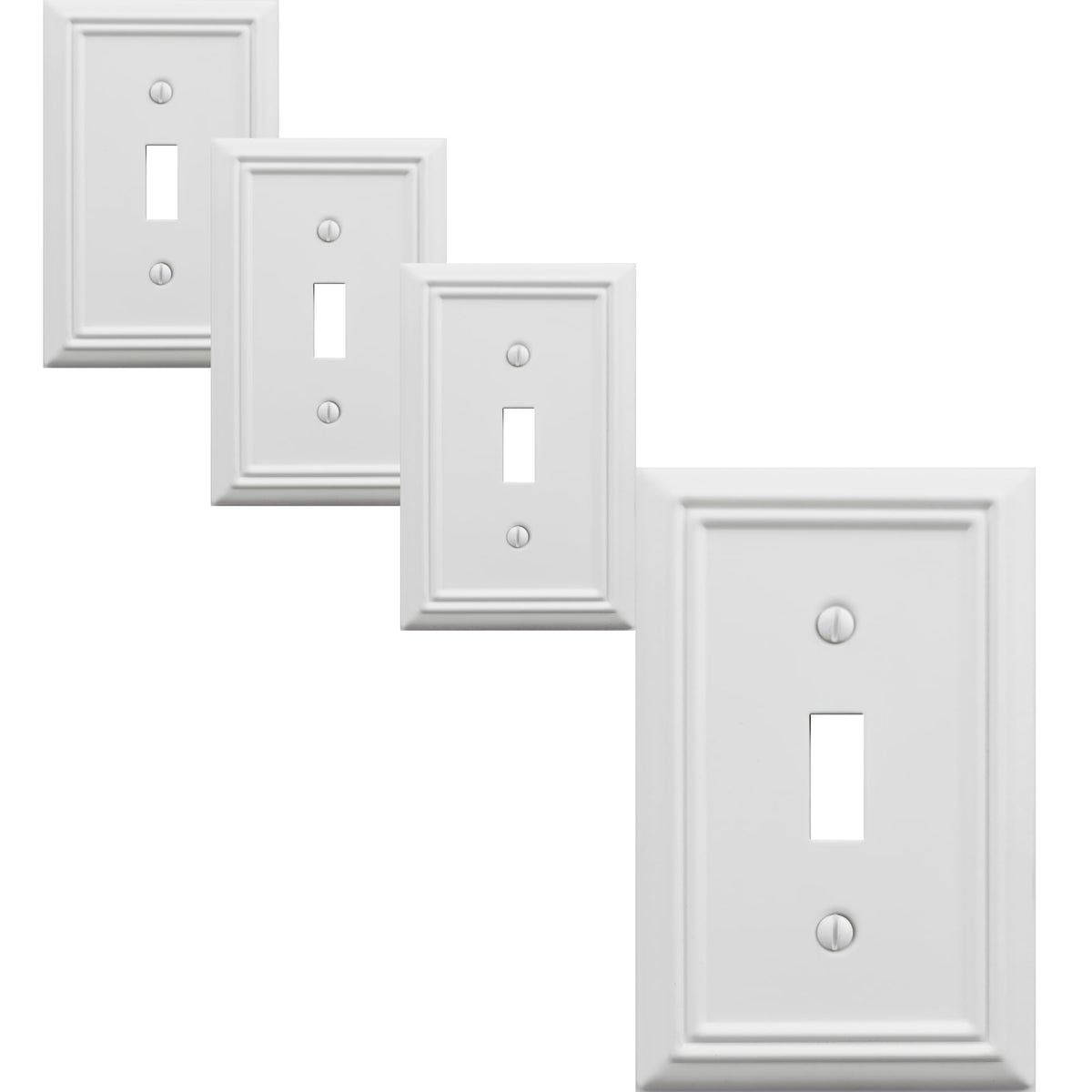 OKAWYC Adler metal wall plate 4-pack, durable and easy-to-match for any room.