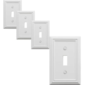 OKAWYC Adler metal wall plate 4-pack, durable and easy-to-match for any room.