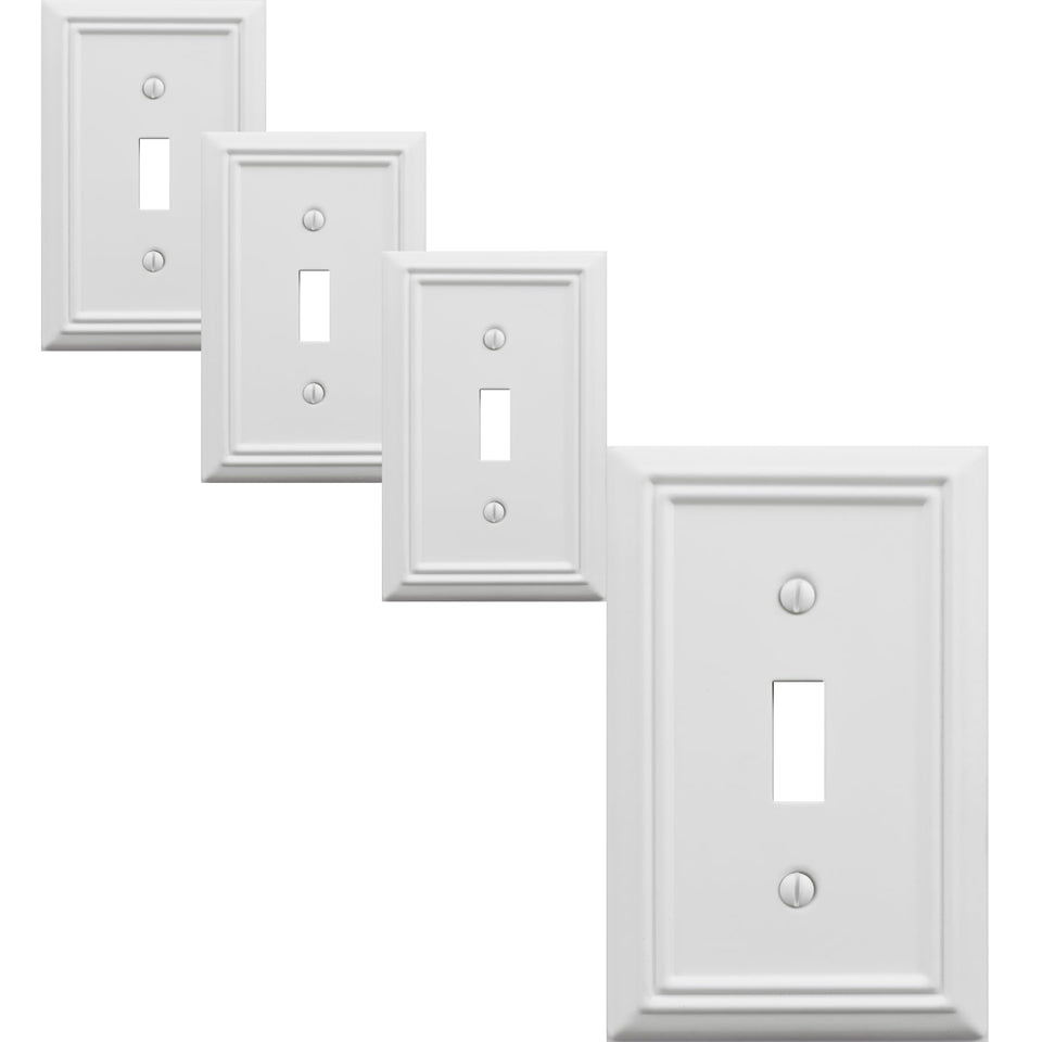 OKAWYC Adler metal wall plate 4-pack, durable and easy-to-match for any room.