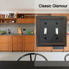 OKAWYC Adler wall plate in living room setup demonstrates versatile decor compatibility.