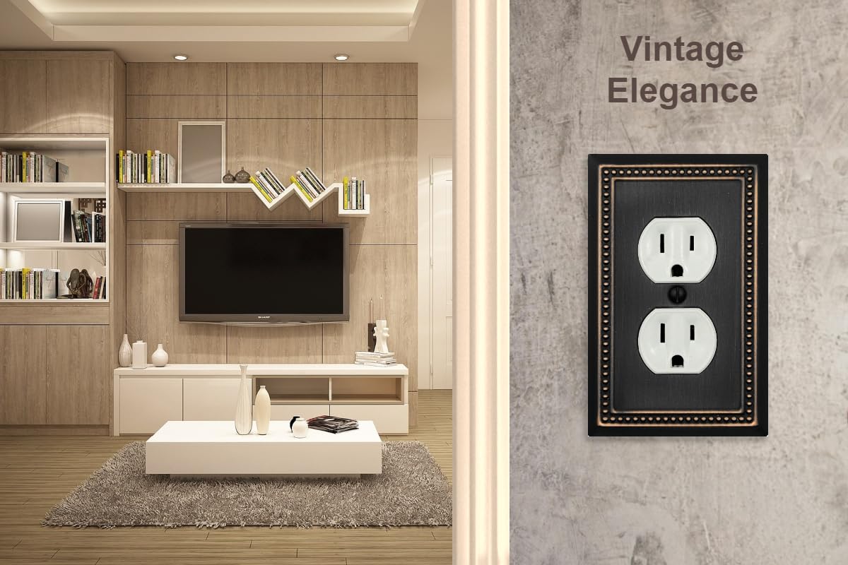 OKAWYC Belaire wall plate with color-matching screws for seamless install