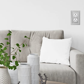 OKAWYC decorative metal wall plate complements living room and kitchen decor.