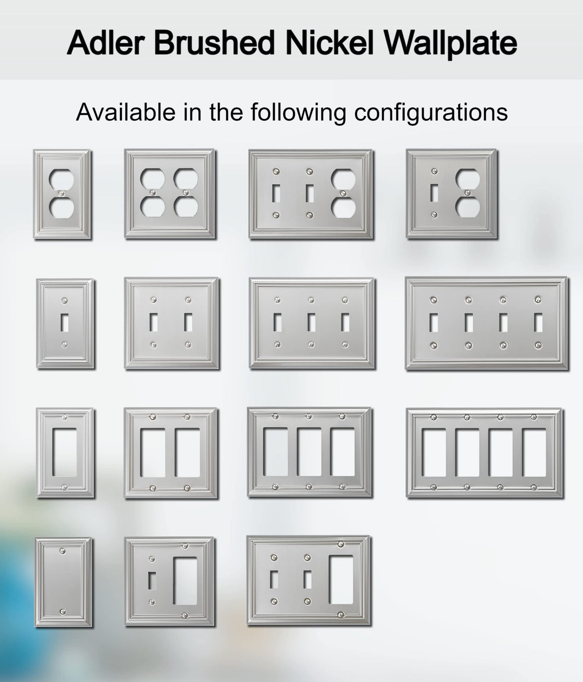 OKAWYC durable 4-pack wall plates backed by a 1-year warranty.