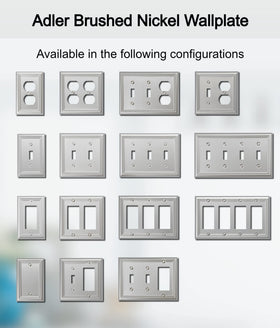 OKAWYC durable 4-pack wall plates backed by a 1-year warranty.