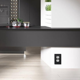 OKAWYC living room styling with wall plate and fixtures for cohesion.