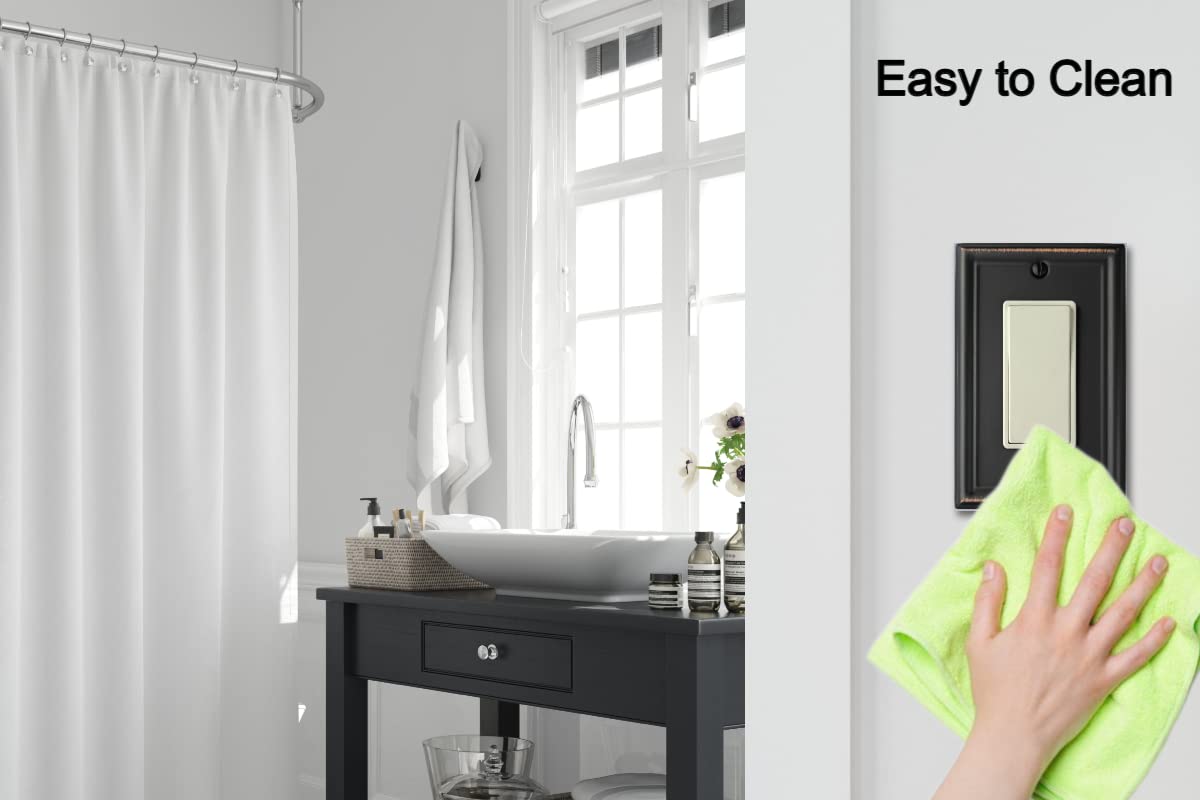 OKAWYC Luca wall plate with color-matching screws ensures easy installation.