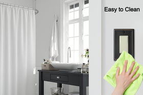 OKAWYC Luca wall plate with color-matching screws ensures easy installation.