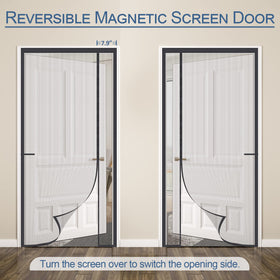 Okayavo door screen installed on a front door provides unobstructed light and fresh air.