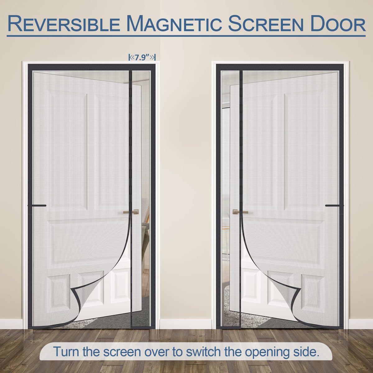 Okayavo tear-resistant mesh detail supports daily door traffic