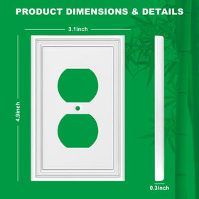 Okayzip 4-pack wall plates include screws and mini screwdriver for quick replacement.