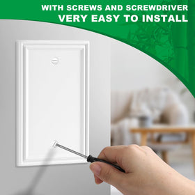 OKAYZIP modern wall plate suits residential and commercial spaces.