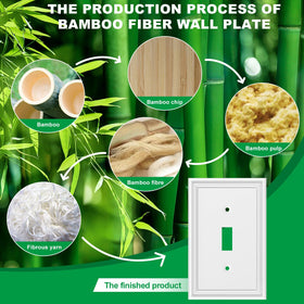 OKAYZIP natural material switch cover offers safe, stain-resistant upgrade.