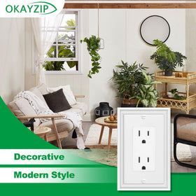 OKAYZIP 4-pack with screws and screwdriver for quick installation.