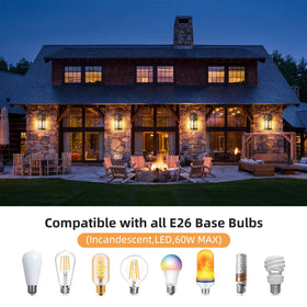 OKELI Dusk to Dawn anti-rust finish resists weather exposure.