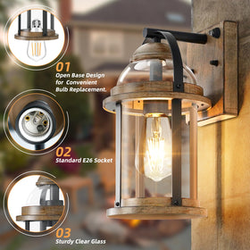 OKELI Dusk to Dawn patio lighting enhances curb appeal.