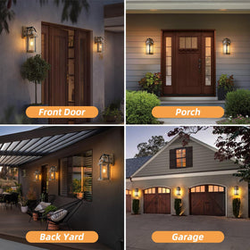 OKELI Dusk to Dawn waterproof outdoor light withstands rain and humidity.