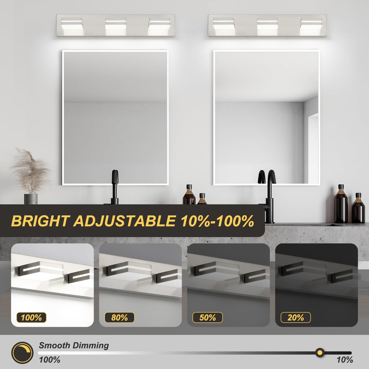 OKELI 6000K dimmable LED offers bright, even task lighting