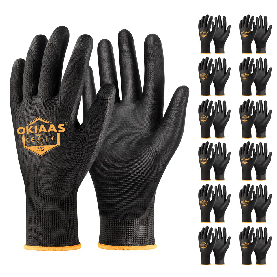 OKIAAS gloves with ultra-thin grip palm for precise handling in light tasks