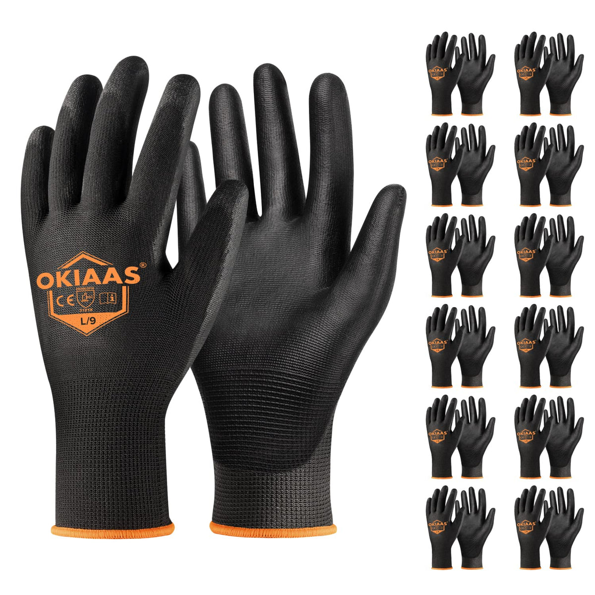 OKIAAS ultra-thin breathable glove shell for comfortable all-day wear.