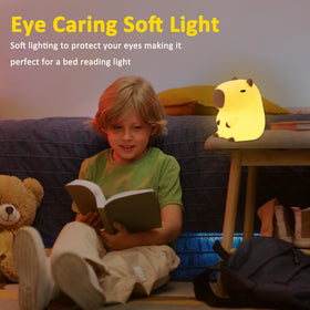 OkiyiD Capybara Night Lamp with touch control for easy operation at bedside