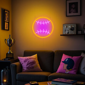 OkiyiD softball neon sign dimmable feature for adjustable brightness
