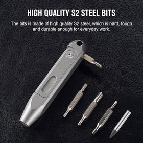 OKNIFE Otacle D1 pocket screwdriver with open bits for quick access