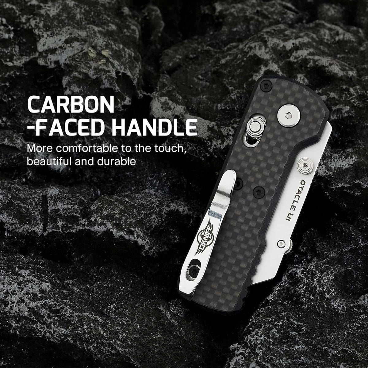 OKNIFE Otacle U1 durable G10 handle with wear-resistant grip