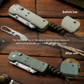 OKNIFE Otacle U1 rail lock for quick blade changes