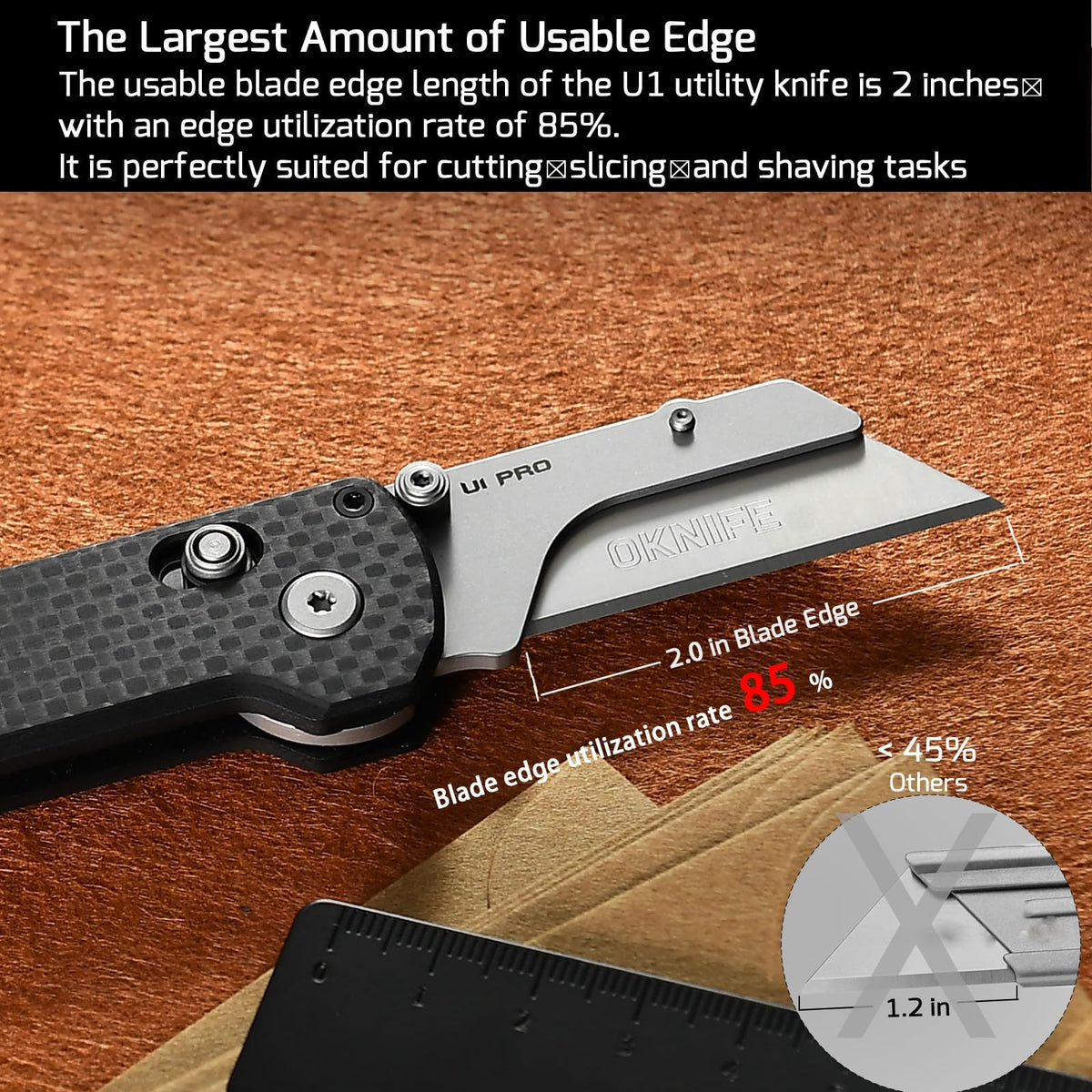 OKNIFE U1 Pro pocket clip enables quick, secure access