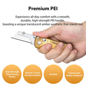 OKNIFE U1 Pro quick-change-blade allows rapid blade swaps during projects.