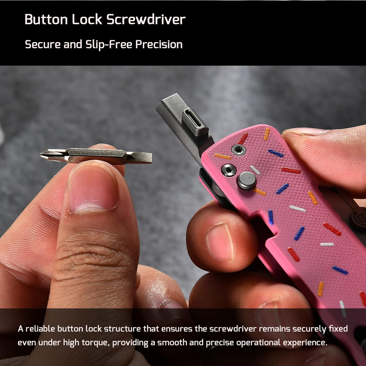 OKNIFE U1 Pro rail-lock release enables fast one handed action