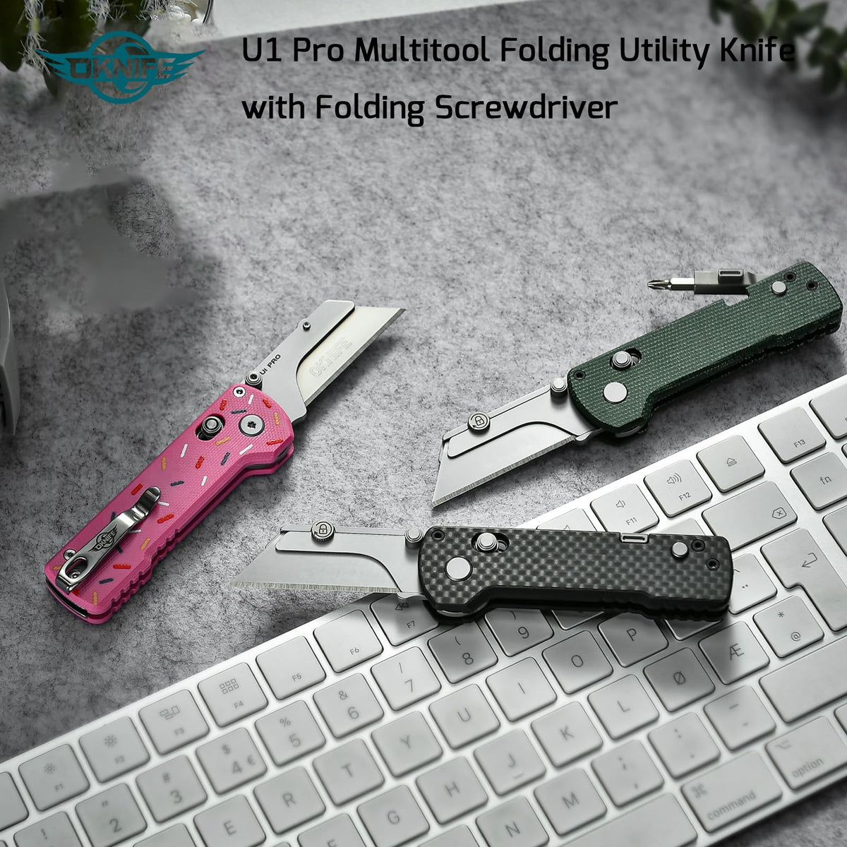 OKNIFE U1 Pro rail lock release — fast one-handed blade deployment for on-the-go tasks