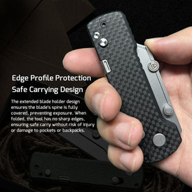 OKNIFE U1 Pro rail lock release for fast one-handed action