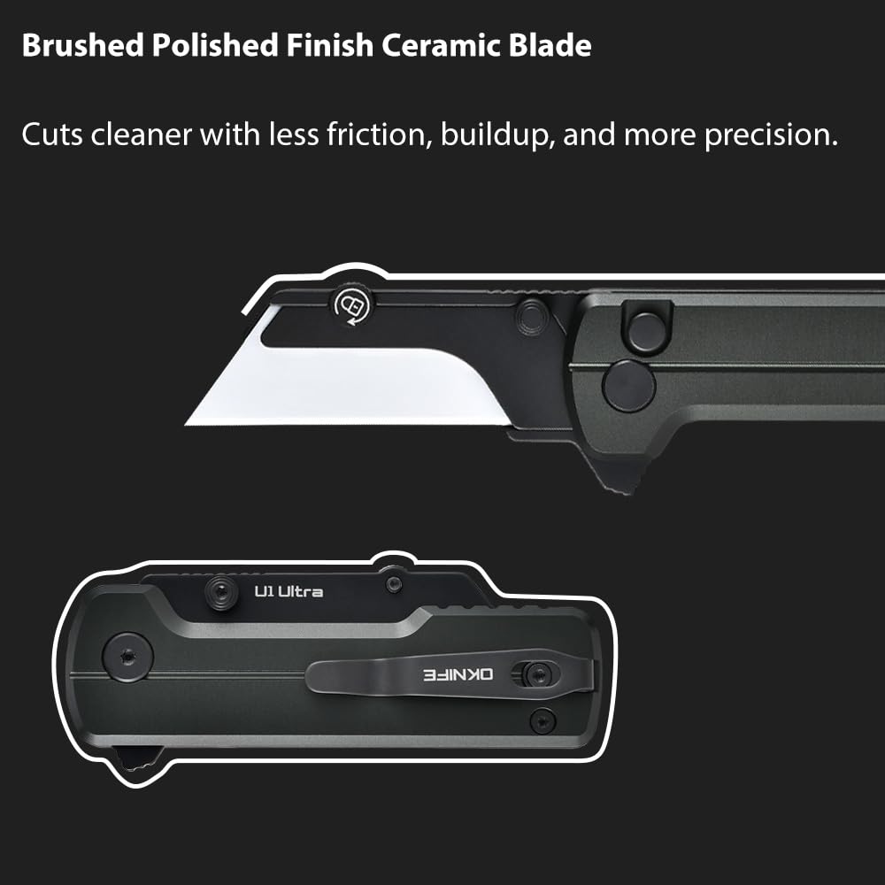 OKNIFE U1 Ultra lightweight design for daily carry.