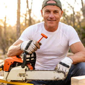 Okllen chainsaw maintenance tool set ideal for garden and workshop tasks.