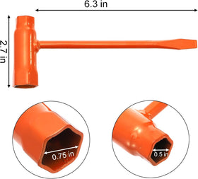Okllen T-handle scrench gives firm grip for precise torque.